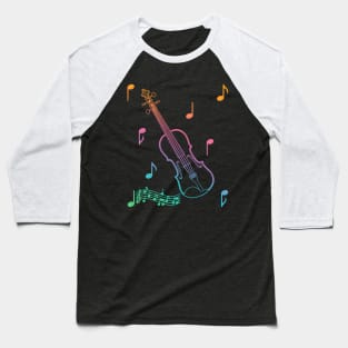 Musical Violin Baseball T-Shirt